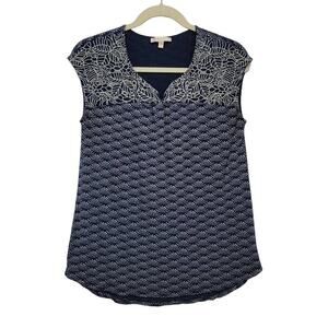 Art to Wear Sleeveless Top Boho Batik Medium The Skies are Blue 606